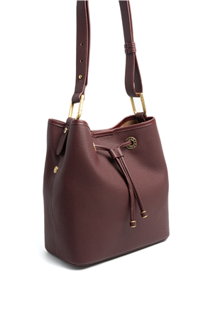 Silver Polo SP1241 Kadın Omuz Çantası Mini Rolax Bordo-Bordo