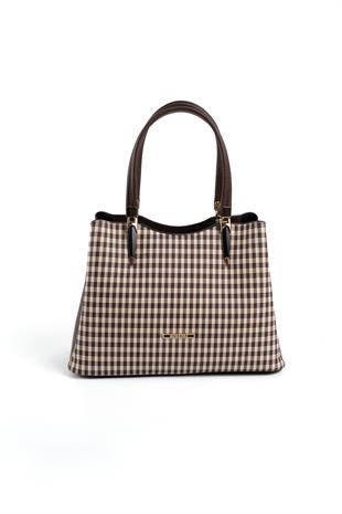 Silver & Polo Kahve Sarı - Kahve SP1205 Kadın El Çantası