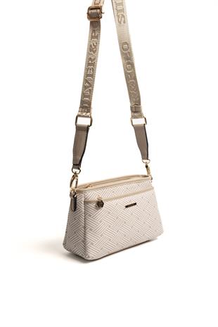 Silver & Polo Bej - Kum SP1184 Kadın Çapraz Çanta