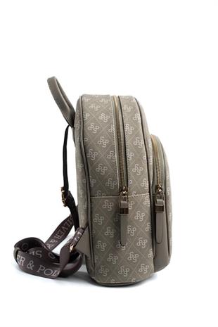 Silver & Polo SP1062 Kadın Sırt Çantası Monogram Y.Yeşil