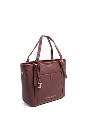 Silver Polo SP1244 Kadın Omuz Çantası Mini Rolax Bordo-Bordo