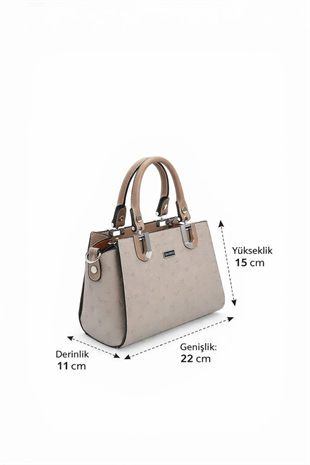 Silver & Polo SP1281 Kadın El Çantası Fashion A.Vizon-Latte
