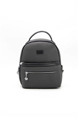 Silver & Polo SP1061 Kadın Sırt Çantası Petek Antrasit-Siyah