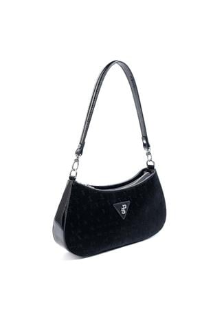Silver Polo SP1251 Kadın Omuz Çantası Fashion Siyah-Rugan Siyah