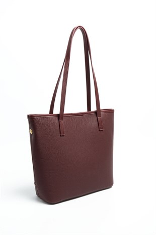 Silver Polo SP1243 Kadın Omuz Çantası Mini Rolax Bordo-Bordo