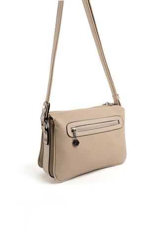 Silver & Polo Kum Bej SP784 Kadın Çapraz Çanta