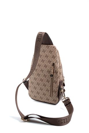 Silver & Polo Koyu Bej - Kahve SP959 Kadın Vücut Çantası
