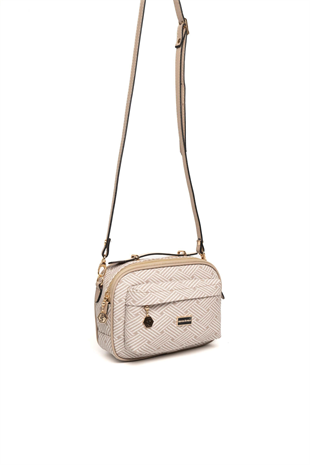 Silver & Polo SP1186 Kadın Çapraz Çanta Ç.Örgü Bej-Kum