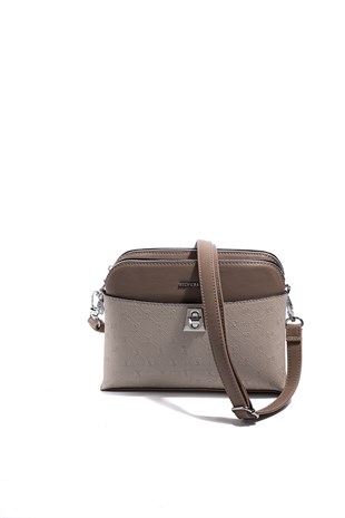 Silver & Polo SP623 Kadın Çapraz Çanta Fashion Bej-Latte