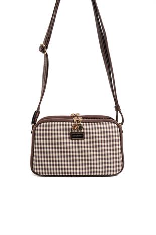 Silver & Polo Kahve Sarı - Kahve SP899 Kadın Çapraz Çanta