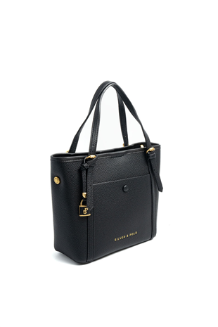 Silver Polo SP1244 Kadın Omuz Çantası Mini Rolax Siyah-Siyah