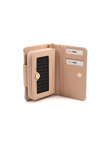 Silver & Polo SP1202 Kadın Cüzdan & Kartlık Monogram Mavi-Ten