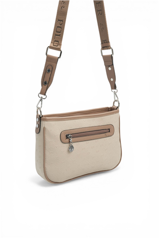Silver & Polo SP1160 Kadın Çapraz Çanta Fashion Bej-Latte