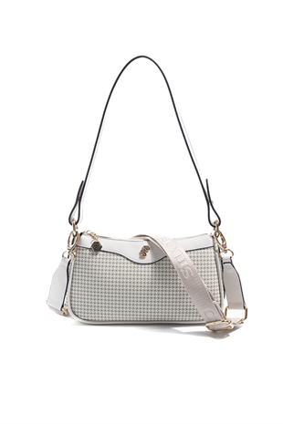 Silver & Polo SP1274 Kadın Çapraz Çanta King Desen Yeşil-Kemik