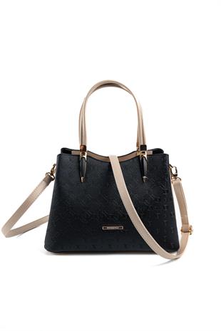 Silver & Polo Siyah - S.nut SP1205 Kadın El Çantası