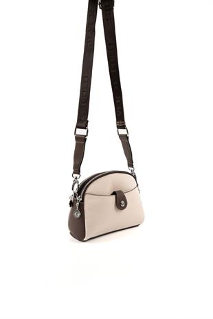 Silver & Polo Bej - Kahve SP1144 Kadın Çanta Modelleri>Çapraz Çanta