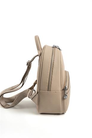 Silver & Polo Kum Bej SP945 Kadın Sırt Çantası