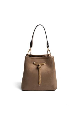 Silver & Polo SP1266 Kadın Çapraz Çanta Süet Vizon