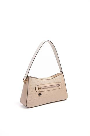 Silver & Polo SP1102 Kadın Omuz Çantası Logolu Nut-S.Nut-Kemik