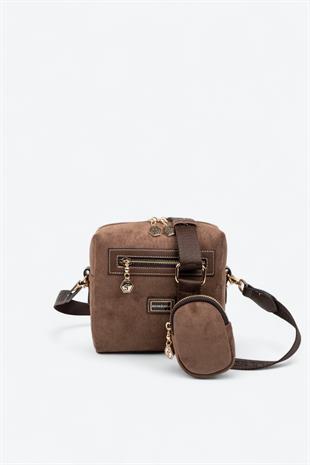 Silver & Polo SP1038 Kadın Çapraz Çanta Kahve