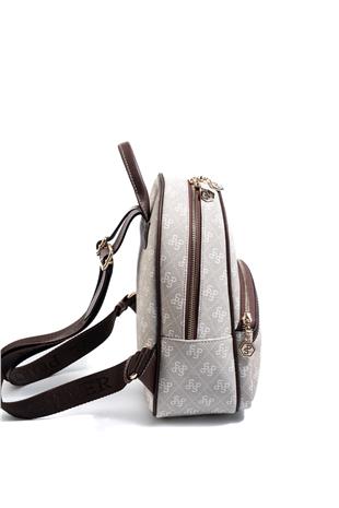 Silver & Polo SP945 Kadın Sırt Çantası Monogram Taş-Kahve