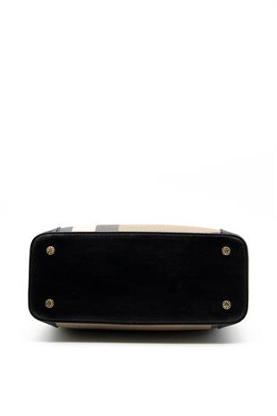 Silver & Polo SP706 Kadın El Çantası Ekose Kahve-Siyah