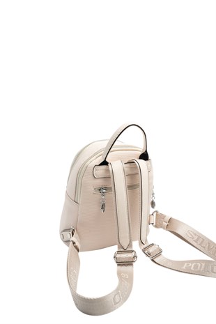 Silver & Polo SP983 Kadın Sırt Çantası Petek Bej-Bej