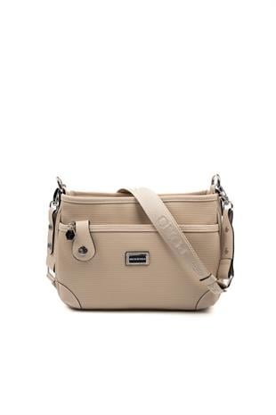 Silver & Polo Kum Bej SP1160 Kadın Çapraz Çanta