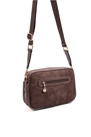 Silver Polo Kahve - Kahve Süet Kadın Çapraz Çanta SP1267