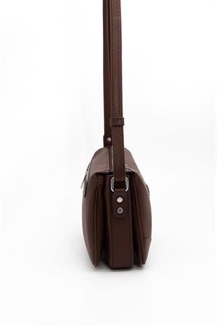 Silver & Polo SP784 Kadın Çapraz Çanta Petek Kahve