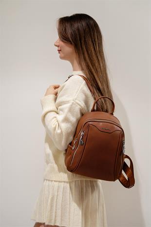 Silver & Polo SP906 Kadın Sırt Çantası Petek Taba