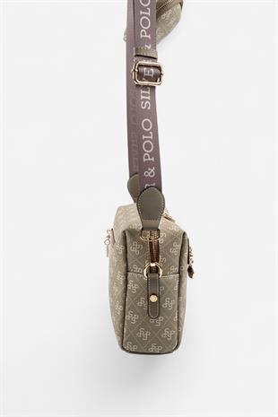 Silver & Polo SP1038 Kadın Çapraz Çanta Monogram Y.Yeşil