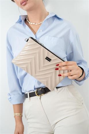 Silver & Polo SP1250 Kadın Portföy & Clutch King Desen A.Vizon