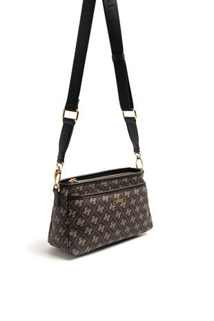 Silver & Polo Füme - Siyah SP1184 Kadın Çapraz Çanta