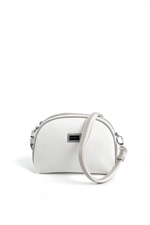 Silver & Polo Beyaz - A.gri SP765 Kadın Çapraz Çanta