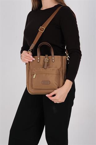 1218 Kadın El Çantası  Tütün-Kahve