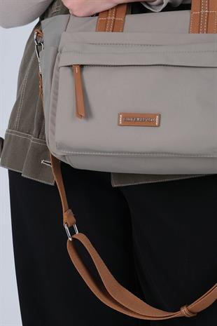 1230 Kadın El Çantası  Yeşil-Taba