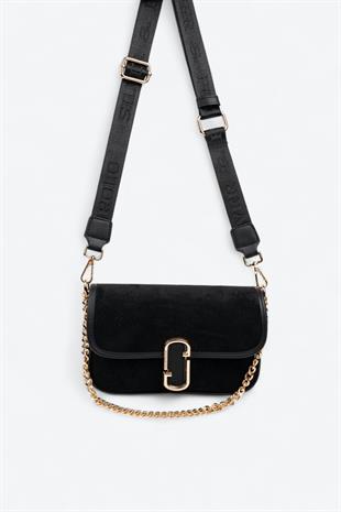 Silver & Polo SP1171 Kadın Omuz Çantası Süet Siyah-Siyah