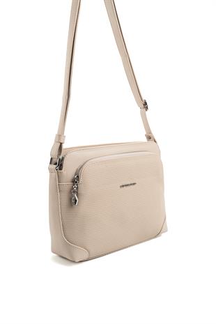 Silver & Polo Kum Bej SP364 Kadın Çapraz Çanta