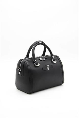 Silver & Polo SP1091 Kadın El Çantası Düz Siyah-Siyah