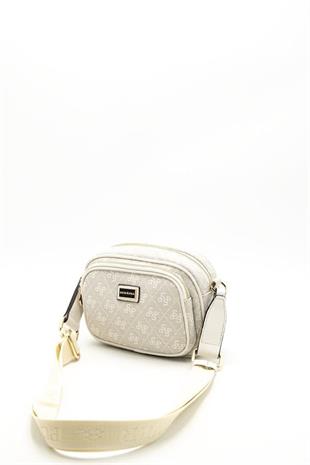 Silver & Polo SP1111 Kadın Çapraz Çanta Monogram Taş-Kemik