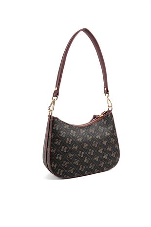 Silver & Polo Kahve Sarı - Bordo SP1259 Omuz Çantası