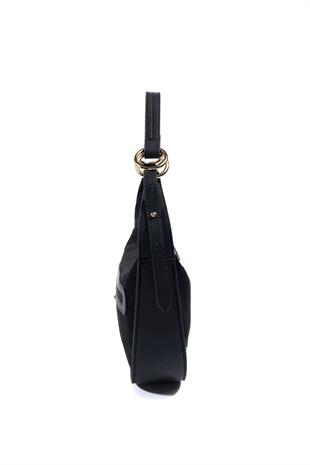 Silver & Polo SP1270 Kadın Omuz Çantası Süet Siyah-Siyah