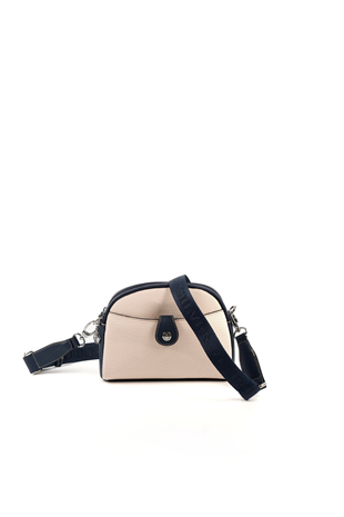 Silver & Polo SP1144 Kadın Çapraz Çanta Petek Bej-Lacivert