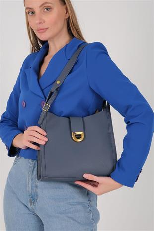 Silver Polo SP1242 Kadın Omuz Çantası Mini Rolax Mavi-Mavi