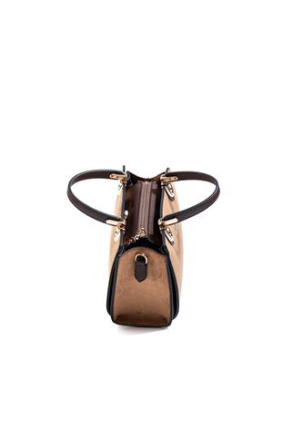Silver & Polo SP1133 Kadın El Çantası Süet Taba-Kahve