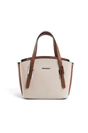 Silver & Polo Bej - Taba SP1021 Kadın El Çantası