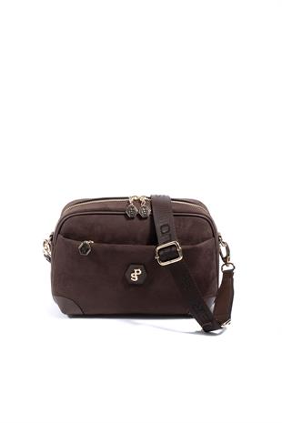 Silver & Polo SP1094 Kadın Çapraz Çanta Süet Kahve