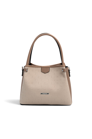 Silver Polo SP1254 Kadın El Çantası Fashion Bej-Latte