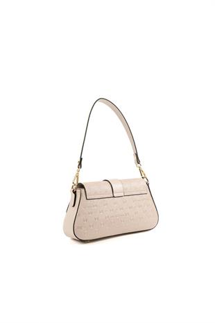 Silver Polo SP1177 Kadın Omuz Çantası Logolu Bej-S.Bej